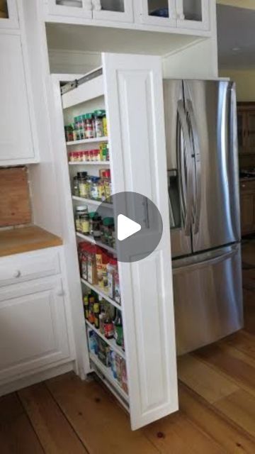 Praji architecture + design on Instagram: "Compact kitchen solutions. We'll love a good pantry unit in our kitchen but due to the size of mordern day kitchen it's not the most feasible.

So here's a compact, kitchen friendly solution instead of a big pantry unit try using these larder pull out pantry units instead.

Follow us for more such interior related tips." Big Pantry, Modern Kitchen Units, Pantry Unit, Pull Out Pantry, Kitchen Larder, Outdoor Bathroom Design, Small Bathroom Sinks, Modern Kitchen Cabinet Design, Diy Kitchen Remodel