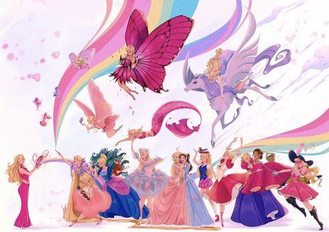 Barbie And The 12 Dancing Princesses Fanart, All Barbie Characters, Barbie And The 12 Dancing Princesses Art, Barbie Movies Fanart, Barbie Animated Movies, Barbie Movie Fanart, Barbie Movie Art, Barbie Fan Art, Barbie Movies Aesthetic