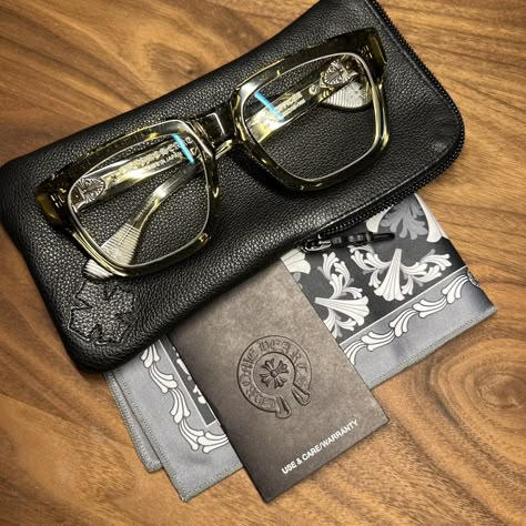 Chrome Heart Glasses, Chrome Hearts Glasses, Chrome Hearts Leather, Chrome Hearts Jewelry, Chrome Hearts Ring, Drip Outfit Men, Heart Glasses, Heart Accessories, Mens Glasses Frames