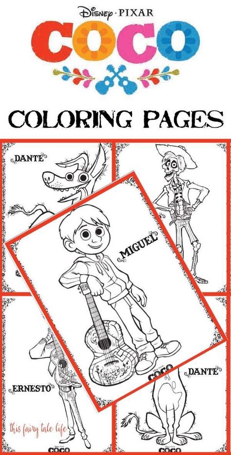 COCO Coloring Pages and Activities #Disney #printables #Coco Coco Trunk Or Treat Ideas, Coco Party Games, Coco Coloring Pages, Essay Hooks, Diy Disney Crafts, Day Before Thanksgiving, Coco Birthday, Coco Party, Coco Disney