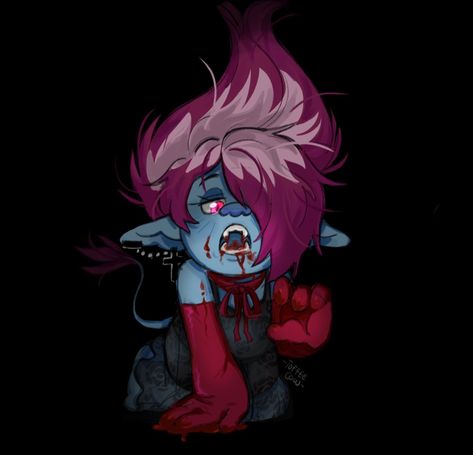 Artist T0ffee_C0w Trolls Oc, Human Version, Poppy And Branch, Trolls Movie, Dreamworks Trolls, Kids Shows, Funky Art, Dreamworks, Zombie