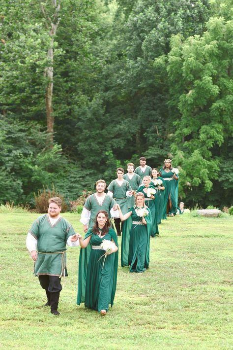 Knight And Princess Wedding, Fairy Wedding Groomsmen, Medieval Inspired Wedding, Medieval Fantasy Wedding, Ren Faire Wedding, Medieval Fairytale, Medieval Wedding Theme, Medieval Theme, Fair Wedding