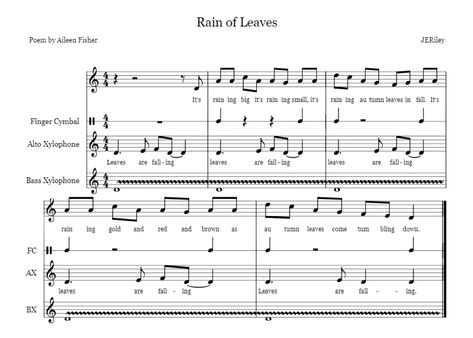 Lesson: Rain of Leaves - Teaching With Orff Music Learning Theory, Orff Lessons, Learn Music Theory, Elementary Music Lessons, Fall Lessons, Solfege, Music Learning, Sequencing Activities, Music Ed