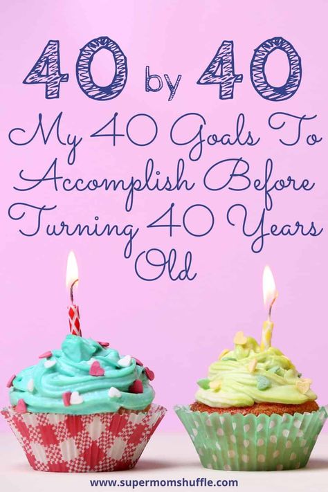 My 40 Goals To Accomplish Before Turning 40 Years Old! I've made a list of goals to accomplish before my 40th birthday. #40thbirthday #thisisforty #thisis40 #birthdaygoals Things To Do Before 40 Turning 40, Goals Before Turning 40, 40 Things Before 40, 40 Things To Do When You Turn 40, 40 Before 40 List, 40 Things To Do Before 40, Turning 40 Bucket List, 40 Before 40, Before Turning 40