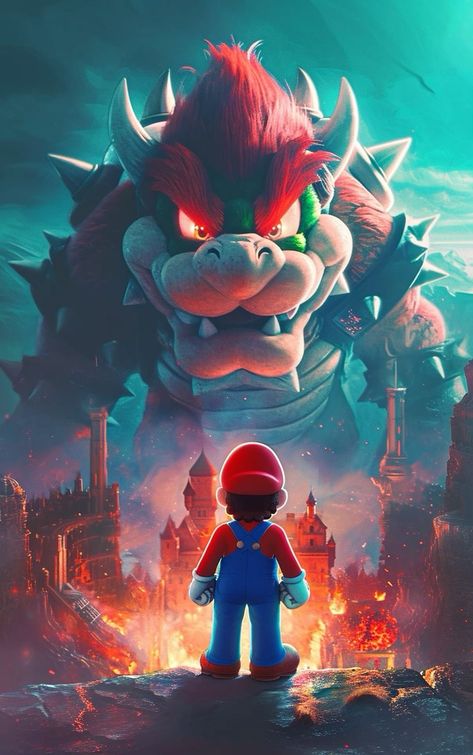 Super Mario Wallpaper, Mario Day, King Koopa, Mario Y Luigi, Super Mario Games, Cool Pokemon Wallpapers, Cocoppa Wallpaper, Angel Drawing, Nintendo Characters