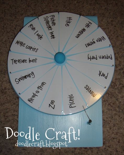 I want to make one of these for reviewing CC topics in class.  Or even ACT review!  I think any student from k-12 would love this!  Great way to get kids involved. Diy Spinner Wheel, Diy Spinner, Picture Scavenger Hunts, Spinners Diy, Prize Wheel, Spinner Wheel, Adult Halloween Party, Singing Time, Photo Booths