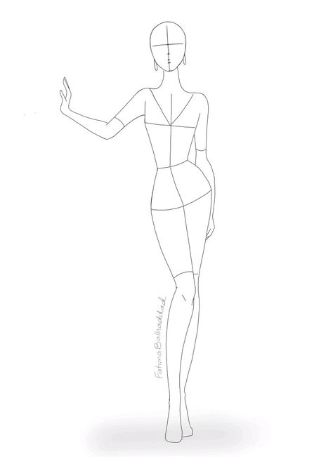 Dessin mannequin Simple Art Sketches, Fashion Model Drawing, Fashion Figure Templates, Fashion Illustration Poses, Fashion Model Sketch, Fashion Illustration Tutorial, Fashion Figure Drawing, Fashion Design Template, Model Sketch