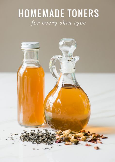 2-Ingredient DIY Toner Recipes for Every Skin Type | http://hellonatural.co/2-ingredient-diy-toner-recipes-for-every-skin-type/ Toner Recipes, Homemade Toner, Diy Toner, Homemade Lotion, Home Remedies For Hair, Homemade Face, Skin Toner, Natural Beauty Tips, Facial Toner