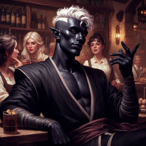 Image Creator Drow Pirate Male, Half Elf Dnd, Drow Male, Dnd Portraits, Half Drow, Male Character Ideas, Digital Pics, Dnd Races, Half Elf