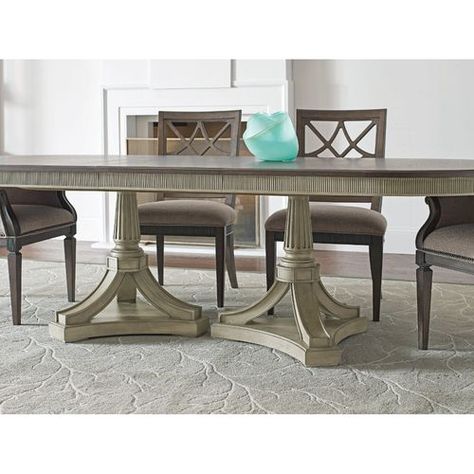 Savona Friedrick Dining Table Complete | La-Z-Boy Brown Dining Room, Brown Dining Table, La Z Boy, Extension Dining Table, Dining Room Set, Patio Spaces, Marquetry, Extendable Dining Table, Elegant Table