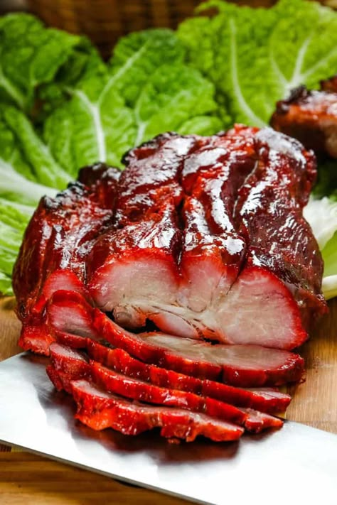 Char Siu Pork Instant Pot, Char Siu Recipe, Char Sui, Chinese Roast Pork, Char Siu Sauce, Bbq Pork Recipes, Bbq Roast, Char Siu Pork, Chinese Bbq Pork