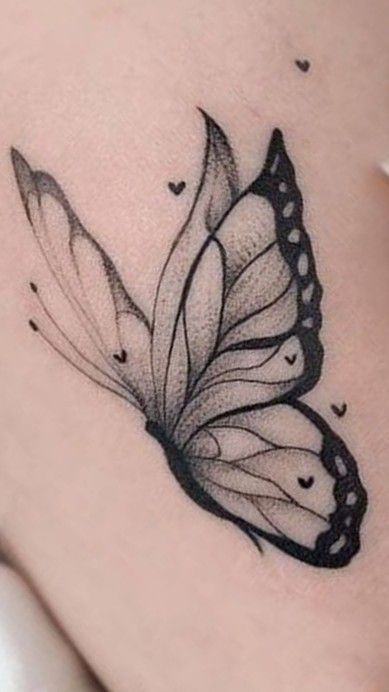 Neck Tattoo Designs For Women, Butterfly Neck Tattoo, Delicate Tattoos For Women, Butterfly Tattoos On Arm, Mom Tattoo Designs, Butterfly Tattoos For Women, Tattoos For Women Flowers, Muster Tattoos, Tasteful Tattoos