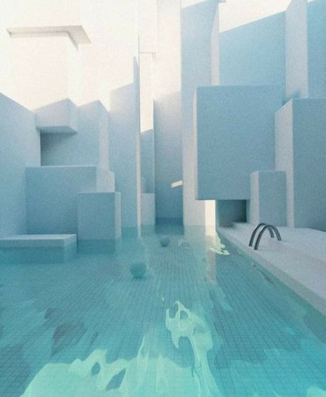 Dreamscape Architecture, Dreamcore Aesthetic, Nostalgic Pictures, Liminal Space, Liminal Spaces, Dreamcore Weirdcore, Pool Rooms, Dream Pools, Weird Dreams