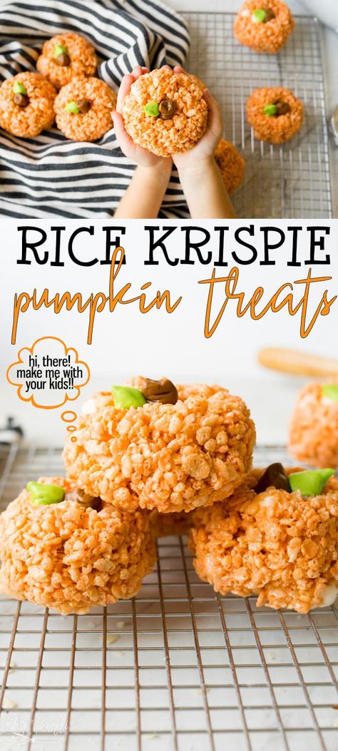 Halloween Rice Crispy Treats, Pumpkin Rice Krispies, Halloween Rice Krispies, Krispie Treats Christmas, Pumpkin Rice Krispie Treats, Easter Rice Krispie Treats, Halloween Rice Krispie Treats, Pumpkin Rice, Rice Crispy Treats Recipe