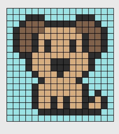 Cute Dog Pixel Art, Pixel Dog Art, Pixel Art Chien, Pixel Art Dog, Dog Pixel Art, Pixel Quilting, Sinchan Wallpaper, Autumn Cross Stitch Patterns, Easy Pixel Art