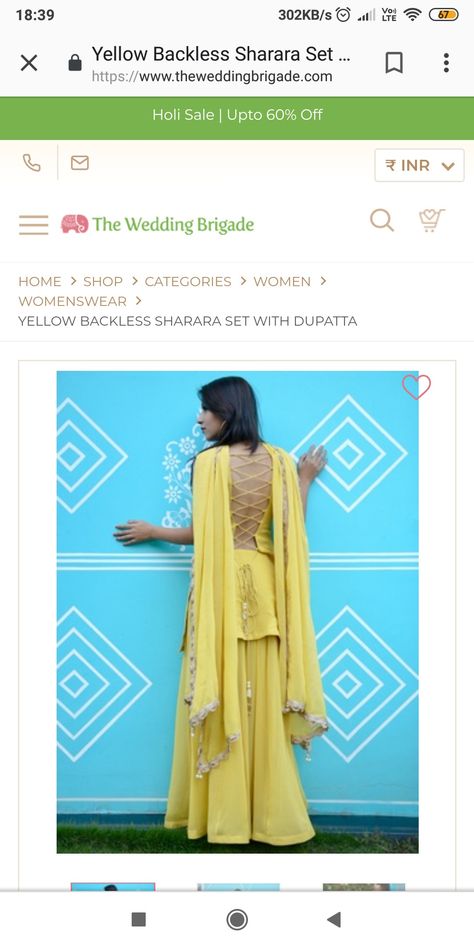 kurta sharara set Backless Sharara, Backless Kurta, Sharara Designs, Kurta Sharara Set, Kurta Sharara, Traditional Outfit, Kurta Designs Women, Sharara Set, Kurta Designs