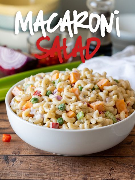 Macaroni Salad Recipe Easy, Simple Macaroni Salad, Carbonara Recept, Asparagus Pasta Salad, Greek Pasta Salad Recipe, Macaroni Recipe, Easy Macaroni Salad, Classic Macaroni Salad, Best Macaroni Salad