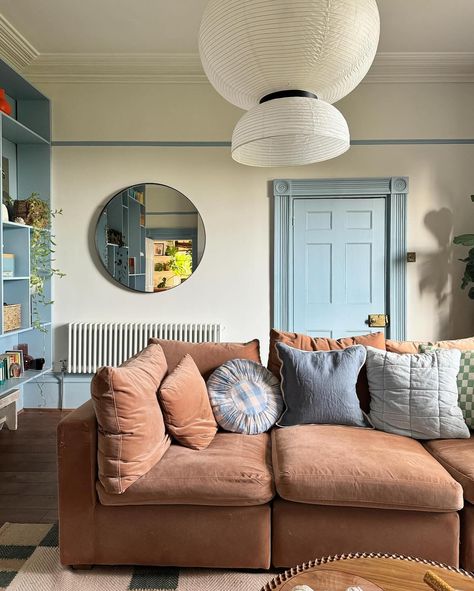 The Pantone Color of the Year might be Peach Fuzz, but the home decor space is currently obsessed with a much cooler (literally) tone right now. The blue home decor color trend is all about incorporating deep hues into your space for a layer of sophistication, elegance, and a touch of charm. Whether you want to go all in on the hue with a deep navy couch or dip your toe into the trend with blueberry bedding and cerulean throw pillows, shop our favorite blue home decor pieces at the link in ... Peach Living Rooms, Navy Couch, Pantone Color Of The Year, Blue Home Decor, Home Decor Pieces, Peach Fuzz, Blue Home, Home Decor Color, Blue Living Room