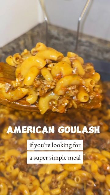 American Goulash, Goulash Recipes, Quick Meal, Goulash, Quick Meals, Try It, My Website, Easy Dinner, Comfort Food