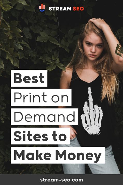 Looking for the best print on demand company to start selling custom products? In this list I've gathered the best print on demand sites to get started and ordered by products, organic traffic and payment solutions as well as integration with CMS like Shopify and WooCommerce! Best Print On Demand Sites, Print On Demand Companies, Print On Demand Amazon, Print On Demand Tshirt Business, Print On Demand Ideas, Print On Demand Tshirt, Tshirt Printing Business, Digital Marketing Tips, Christian Shirts Designs