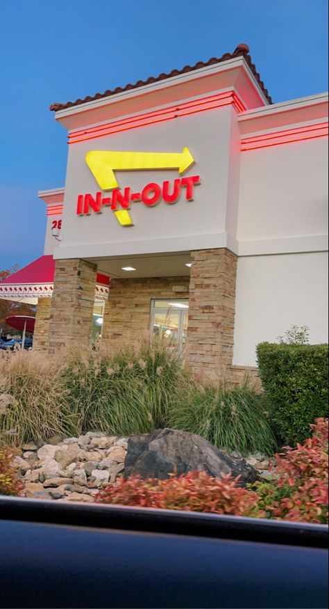 In-n-out, food, burger, fries, shake, dinner In N Out Aesthetic, In And Out Burger, In N Out Burger, Food Burger, Burger Fries, In-n-out Burger, Food Chains, In N Out, In & Out