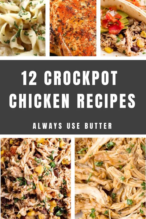 Looking for easy and delicious dinner ideas? Check out these mouthwatering slow cooker chicken recipes perfect for busy weeknights. From creamy chicken Alfredo to flavorful BBQ pulled chicken, these crockpot chicken dishes will make meal prep a breeze! Enjoy the convenience of letting your slow cooker do all the work while you enjoy a tasty and satisfying meal. Try these slow cooker weeknight meals today and simplify your dinner routine! Rotisserie Chicken Slow Cooker Recipes, 8 Hour Crockpot Meals Chicken, Chicken Crockpot Meals Easy, Crockpot Rotisserie Chicken Recipes, Crockpot Cracked Chicken Recipe, Chicken In Crock Pot Recipes, Crockpot Meals Chicken, Chicken Crockpot Meals, Slow Cooker Recipes Chicken