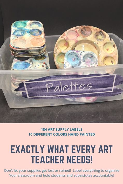 High School Art Classroom Layout, Elementary Art Supplies, Art Teacher Supplies, Art Teacher Must Haves, Art Teacher High School, Art Classroom Organization High School, Elementary Art Room Set Up, Art Classroom Aesthetic High School, Art Room Organization Classroom Setup