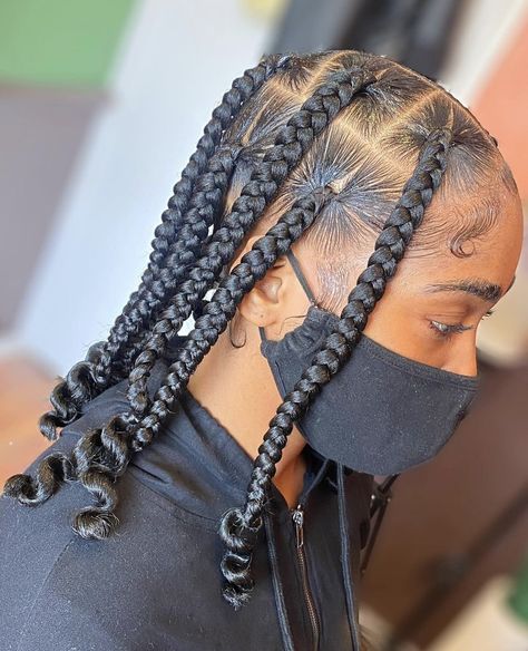 Boho Natural Hair, Braids Real Hair, Hairstyles With Attachment, Braid Hair Dos, Braids 2024, Ella Woods, Braids Ideas, Big Box Braids Hairstyles, Protective Hairstyles For Natural Hair