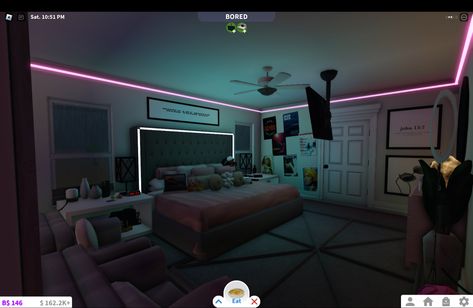 Bedroom Layouts For Small Rooms, Bloxburg Rooms, Bloxburg Bedroom, Blocksburg Room Ideas￼, Codes Wallpaper, Roblox House, Bloxburg Decals Codes Wallpaper, Free House Design, House Decals