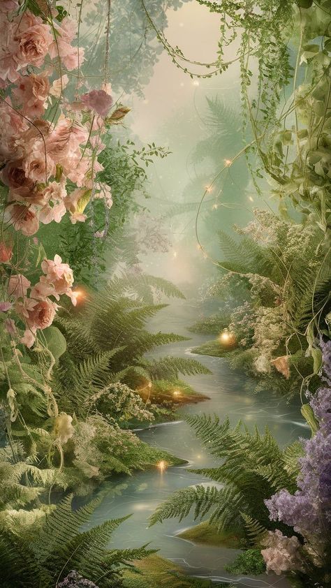 Find & Download Free Graphic Resources for Digital Texture. Pink Fantasy Background, Fairy Garden Wallpaper, Firefly Garden, Ethereal Garden, Clip Art Frames Borders, Green And Lavender, Garden Background, Mint Flowers, Fairy Wallpaper