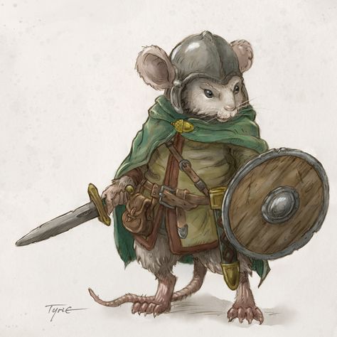 Mouse Knight, Mouse Warrior, Adventure Clothes, Mouse Guard, Mouse Illustration, Pathfinder Character, Mouse Drawing, Easy Cartoon Drawings, Architecture Drawing Art