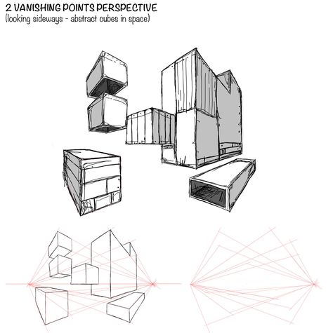 Cristina Zoica Dumitru - Getting started with Perspective Drawing - Exercises and Explanations (35 sheets) Perspective Drawing Practice, Drawing Practice Exercises, Types Of Perspective, Three Point Perspective, Drawing Kit, Art Lessons Middle School, One Point Perspective, Point Perspective, Drawing Exercises