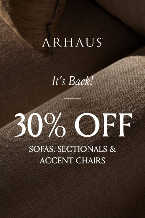 The best seats in the house are on sale once again, only at Arhaus! Save on crafted comfort and gorgeous silhouettes to make your living room lounge-worthy and relaxing. Find your perfect sofa, sectional, or accent chair all weekend long! Arhaus Beale Sofa, Arhaus Sectional, Arhaus Living Room Inspiration, Arhaus Living Room, Perfect Sofa, Functional Home, Sofa Sectional, Living Room Lounge, Pinterest Ads