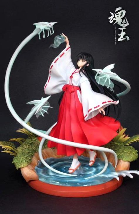 Inuyasha Figures, Kikyo Inuyasha, Inuyasha Kikyo, Inuyasha And Kikyo, Rumiko Takahashi, Action Figure Collection, Anime Kimono, Anime Group, 3d Printed Objects