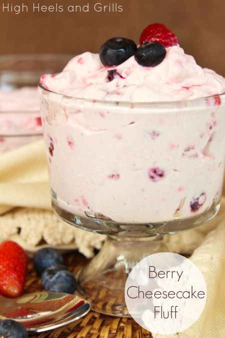 Berry Cheesecake Fluff, Cheesecake Fluff, Fluff Recipe, Berry Cheesecake, Easy No Bake, Dessert Salads, Cool Whip, Yummy Sweets, How Sweet Eats