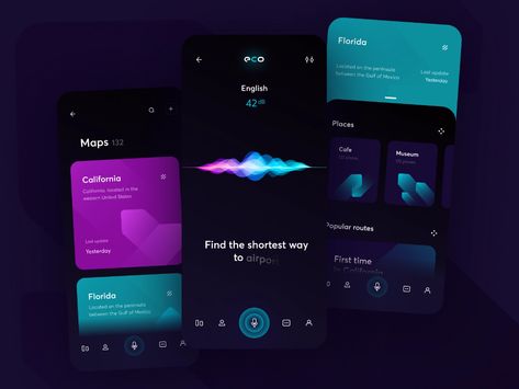 Voice Assistant Ui, Social App Design, Voice App, Educational Apps For Kids, App Design Layout, App Interface Design, Splash Screen, Industrial Design Sketch, App Interface