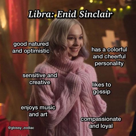 Wednesday Characters, Wednesday Addams Quotes, Enid Sinclair, Libra Quotes Zodiac, Tim Burton Style, Libra Quotes, True Memes, Libra Zodiac, Addams Family