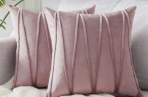 Light Pink Throw Pillows, Fancy Pillows, Modern Cushions, Glam Bedroom, Outdoor Cushion Covers, Cushion Cover Designs, Geometric Throw Pillows, Bedroom Pillows, Pink Pillows