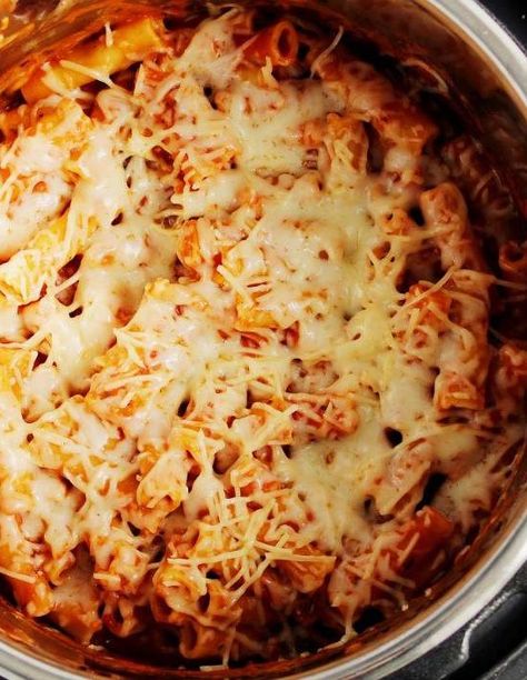 Instant Pot Ziti, Instant Pot Baked Ziti, 10 Minute Meal, Packaged Salad, 10 Minute Meals, Ziti Recipe, Ziti Pasta, Instant Pot Pasta Recipe, Ziti Recipes