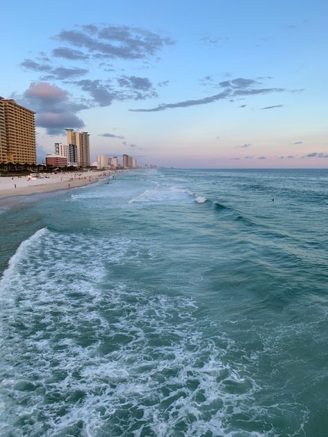 Pcb Aesthetic, Wilmington Aesthetic, Tsitp Beach, Aesthetic Tsitp, 2023 Aesthetic, Summer Board, Fav Place, Clear Blue Water, Beach Pier