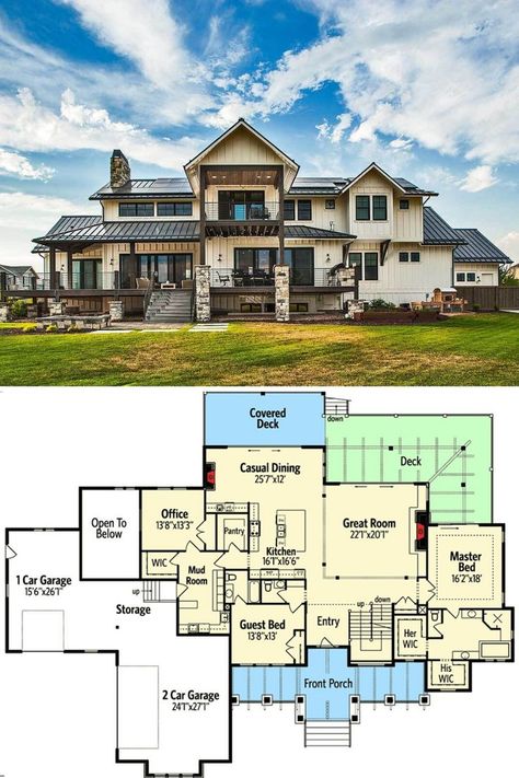 House Blueprints 6 Bedroom 2 Story, 5000 Sq Ft House Plans Farmhouse, 6 Bedroom Mountain House Plans, Two Story House Plans 6 Bedroom, Large Modern Home Floor Plans, Craftsman Mountain House Plans, 6000 Sq Ft House Plans Modern, 12 Bedroom Mansion Floor Plans, 11 Bedroom House Plans