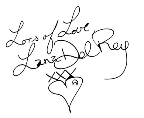 Lana's signature Lana Del Rey Tattoos, Lana Del Rey Honeymoon, Lana Rey, Lana Del Ray, Living Legends, Pretty Tattoos, What’s Going On, Wall Collage, Lana Del Rey