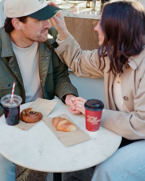 Coffee And Pastries, Nyc Engagement, Engagement Pic, Fall Morning, Photos Inspo, Engagement Inspo, Coffee Photos, Engagement Pics, Christmas Photoshoot