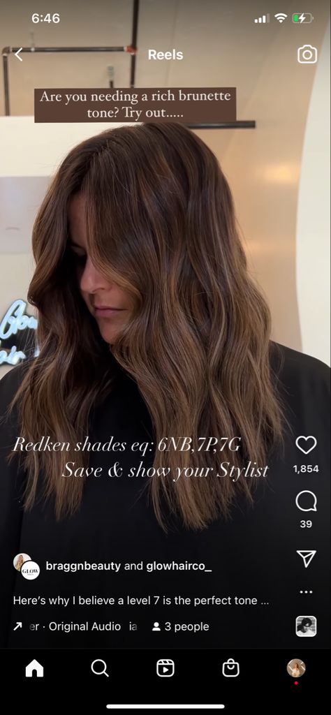 Dark Hair Winter Highlights, Honey Brown Redken Formula, Light Brown Color Formula, Dark Brown Toner Formula, Brunette Formulas Redken, Brown Redken Shades Eq Formula, Chocolate Brown Toner Formula, Expensive Brunette Shades Eq, Redken Chocolate Brown