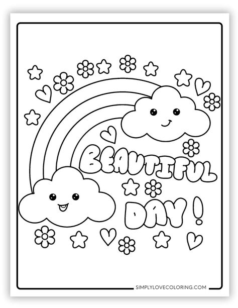 Free Rainbow Coloring Pages are the perfect activity for homeschooling, classrooms, teachers, kids' activities, and educational activities. Free Rainbow Coloring Pages, Rainbow Coloring Pages Free Printable, Rainbow Coloring Page, Small Easy Drawings, Earth Day Coloring Pages, Colouring Pictures, Rainbow Activities, Rainbow Printable, Preschool Classroom Decor