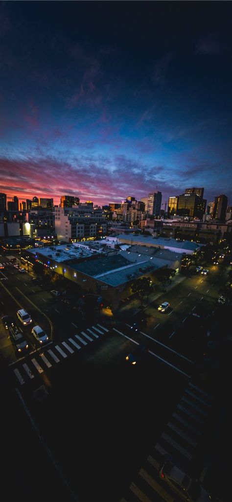 San Diego sunset through a fisheye lens iPhone X wallpaper #scenery #city #nature #outdoors #landscape #SanDiego #UnitedStates #EastVillage  #Wallpaper #Background #iPhoneX #iPhoneXS #iPhoneXR San Diego Sunset, Iphone X Wallpaper, X Wallpaper, Fisheye Lens, Most Beautiful Wallpaper, Fish Eye Lens, Downtown San Diego, Neon Wallpaper, City Wallpaper