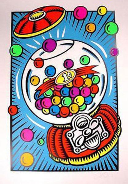 Art for the Pop of It: Burton Morris Burton Morris, Pop Art Food, Pop Art Vector, Classe D'art, Pop Art Images, Acrylic Ideas, Retro Kunst, Painting Words, Coloring Ideas