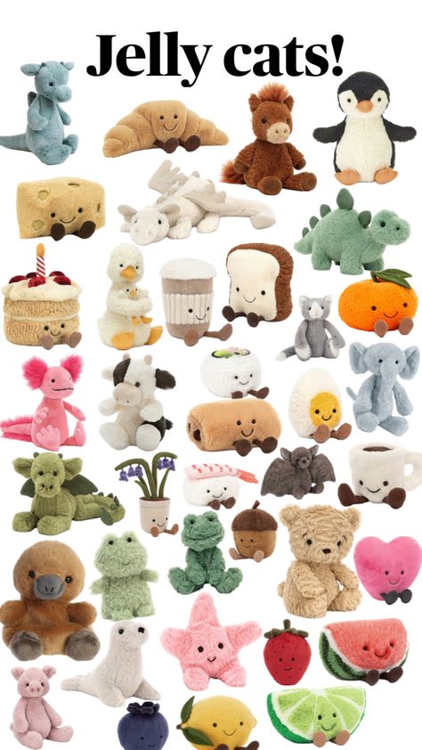 Super cute, stuffed animals that you need to add to your Christmas list #stuffedanimals #jellycats #cute #needs #wishlist #christmas #inspo Thing To Add To Your Christmas List, Things To Add On Your Christmas List, Things To Add To Christmas List, Cute Christmas List Ideas, Things To Add To Your Wishlist, Things To Add To Your Christmas List, Cute Christmas List, Jelly Cat Stuffed Animals, Things To Put On Your Christmas List