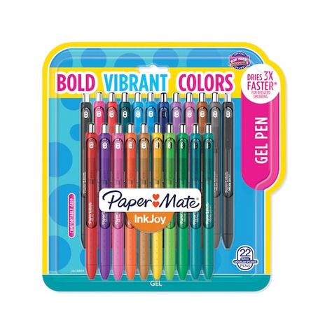 Papermate Gel Pens, Papermate Inkjoy Gel Pens, Paper Mate Pens, Notes Taking, Gel Pens Set, Paper Mate, Pens Pencils, Too Cool For School, School Organization