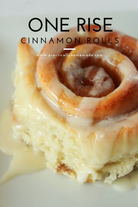 One Rise Cinnamon Rolls - Practically Homemade Cinnamon Rolls Quick, Recipe Cinnamon Rolls, Easy Delicious Desserts, Pioneer Woman Cinnamon Rolls, No Yeast Cinnamon Rolls, Quick Cinnamon Rolls, Overnight Cinnamon Rolls, Rolls Food, Cinnabon Cinnamon Rolls